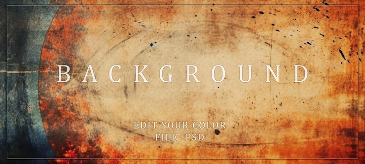 PSD grunge texture with a circular frame