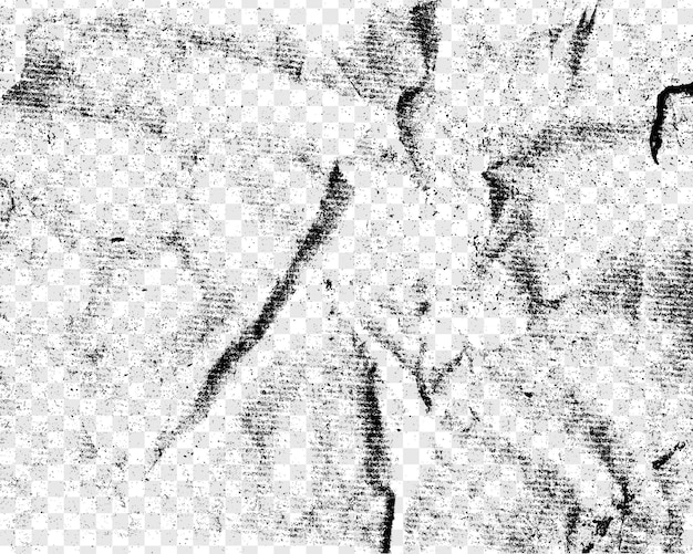 Grunge textuur achtergrond geïsoleerd op transparante achtergrond