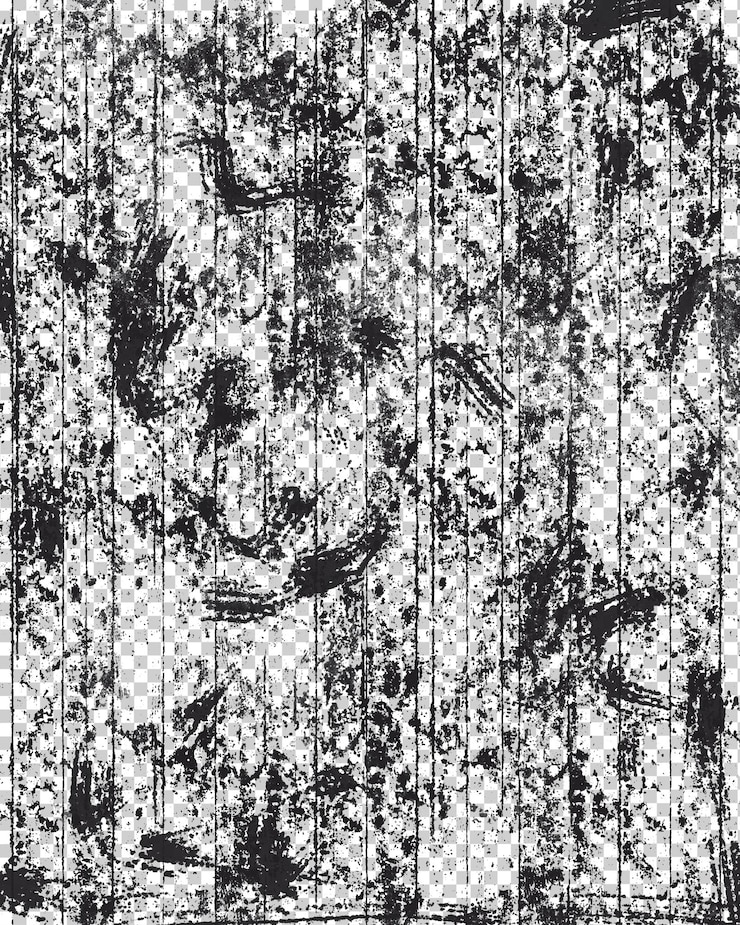 PSD grungy black texture on wood surface