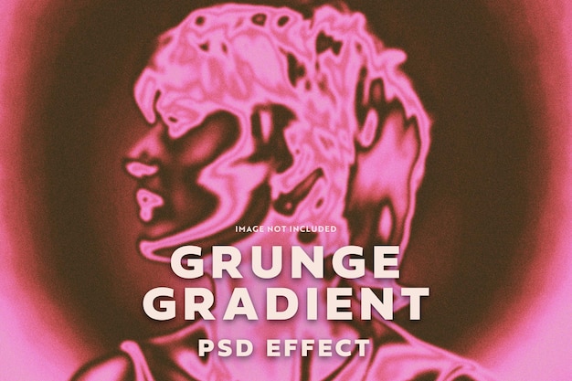 Grungy Gradientowa Mapa Psd Efekt Fotograficzny