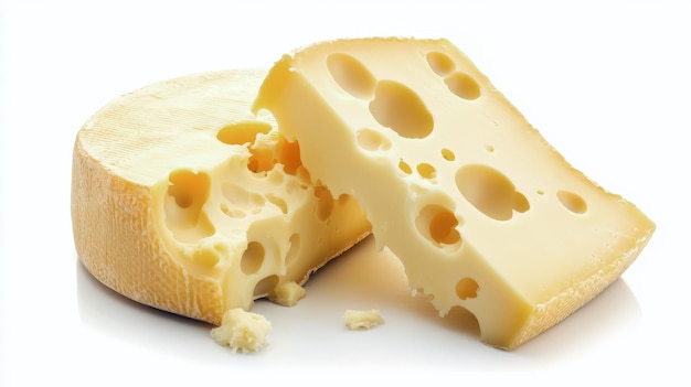 투명한 배경에 고립 된 Gruyere 치즈