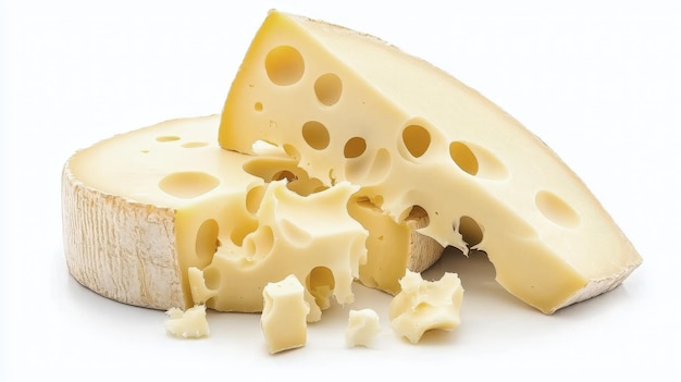 투명한 배경에 고립 된 Gruyere 치즈