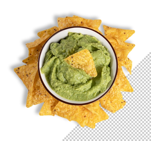 PSD guacamole kommodel met nacho's