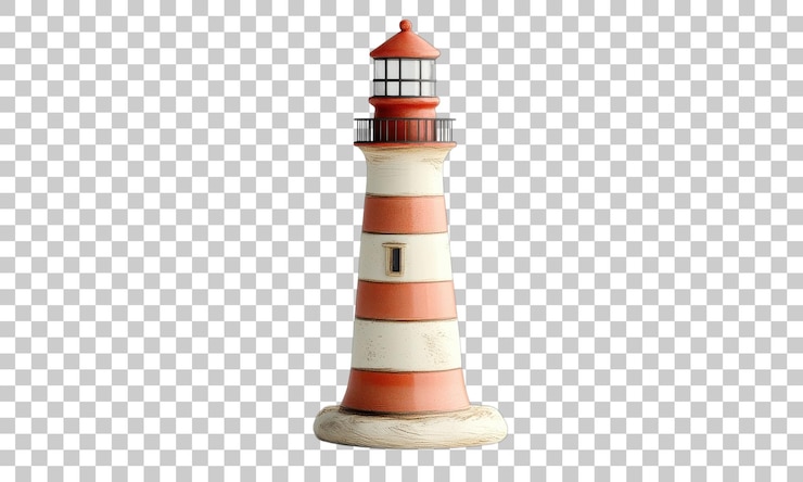 PSD guiding light stands tall against a backdrop of tranquility and beauty on the coast