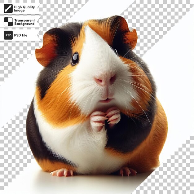 PSD a guinea pig with a bow tie on it