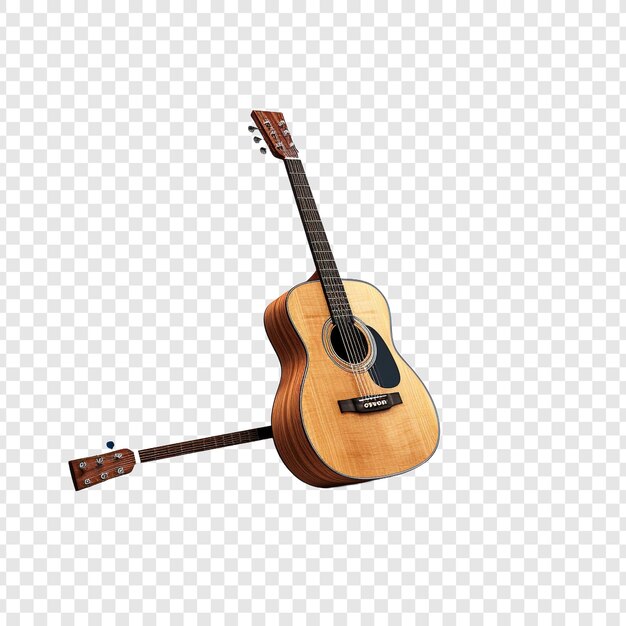 PSD guitar isolated on transparent background