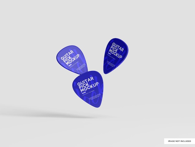 PSD guitar pick mockup