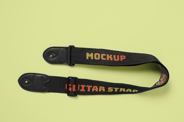 PSD guitar strap mokcup design