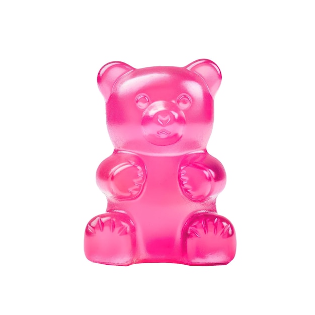 Gummy bear on isolated background