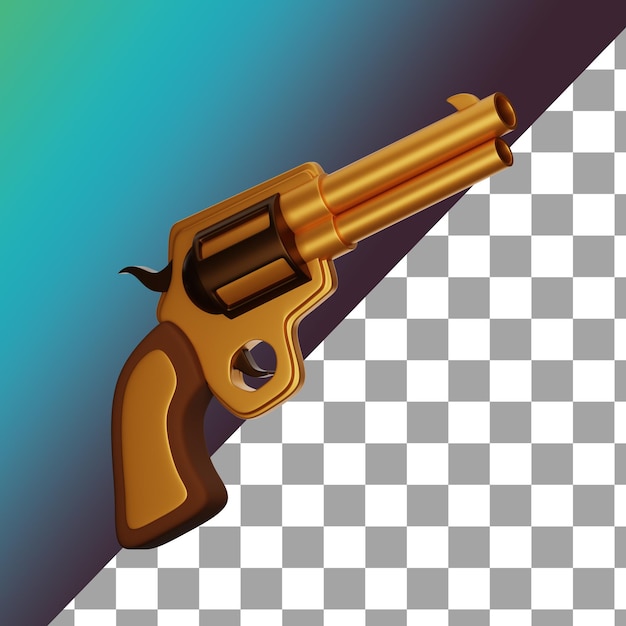 gun 3d icon