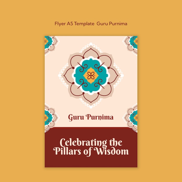 PSD guru purnima template design