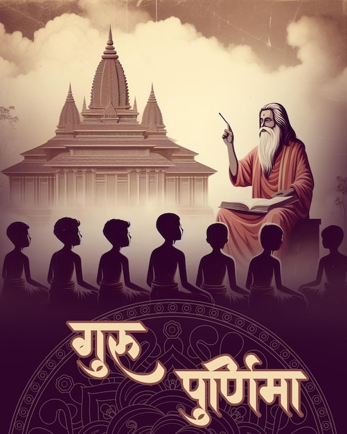 PSD gurupurnima social media post and banner