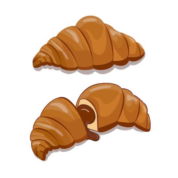 Gylden Croissant Fristelse
