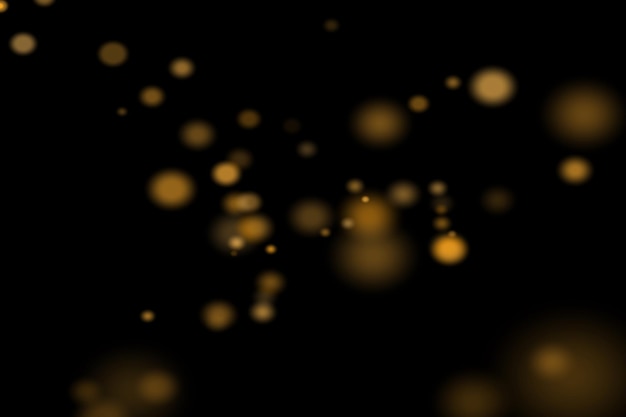 Gylne støv bokeh overlegg Lys bokeh-bakgrunn Lyseffekt med transparent bakgrunn bokeh