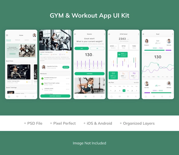 GYM en Workout App UI Kit