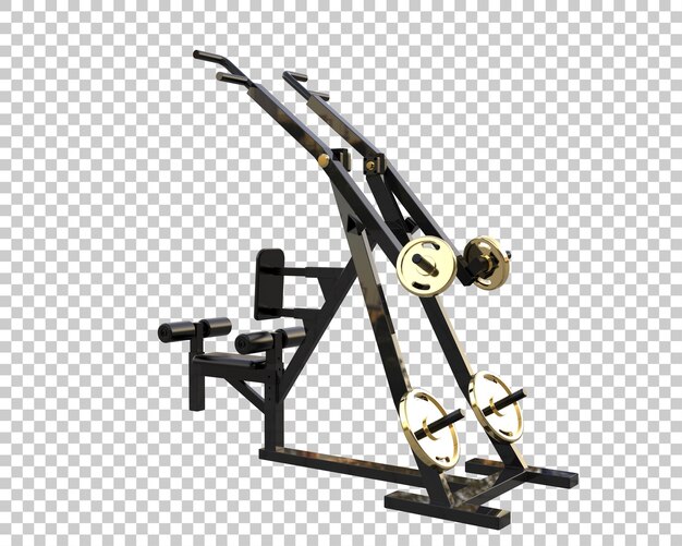 Gym equipment isolated on background 3d rendering illustration