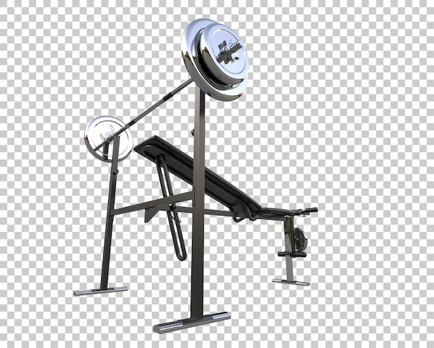PSD gym equipment isolated on background 3d rendering illustration