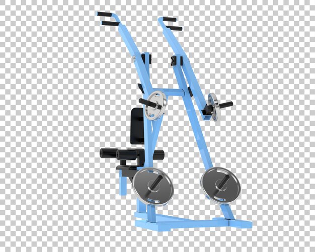 PSD gym equipment isolated on background 3d rendering illustration