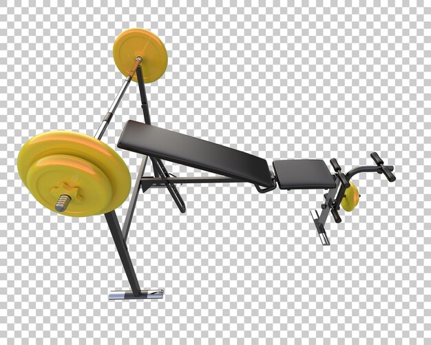 PSD gym equipment isolated on background 3d rendering illustration