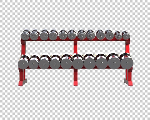 PSD gym equipment isolated on background 3d rendering illustration