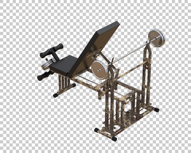 gym equipment isolated on background 3d rendering illustration
