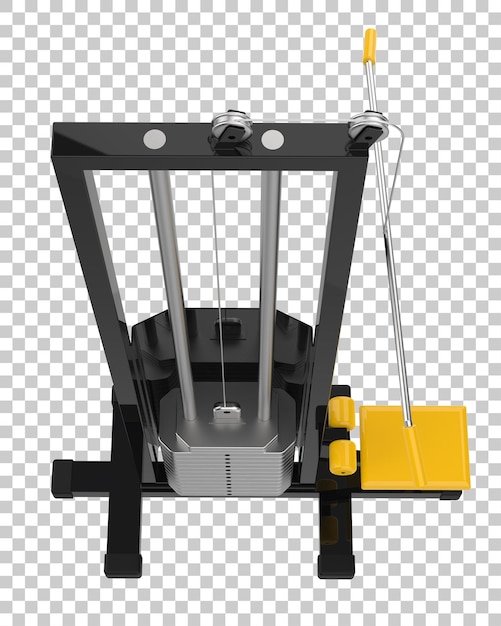 Gym equipment isolated on transparent background 3d rendering illustration