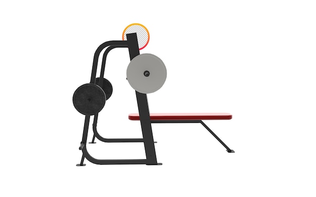 gym equipment on transparent background