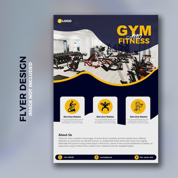 Gym flyer template