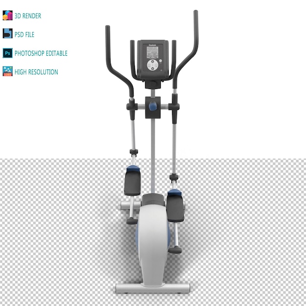 Gym machine 3d render psd