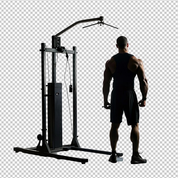 PSD gym machine on transparent background