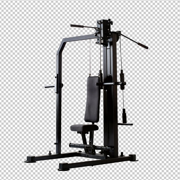 PSD gym machine on transparent background