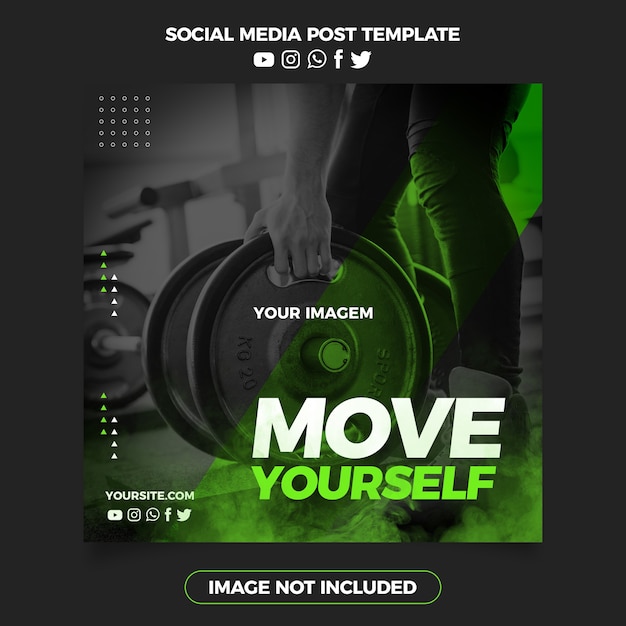 Gym Move Yourself Opublikuj W Mediach Społecznościowych