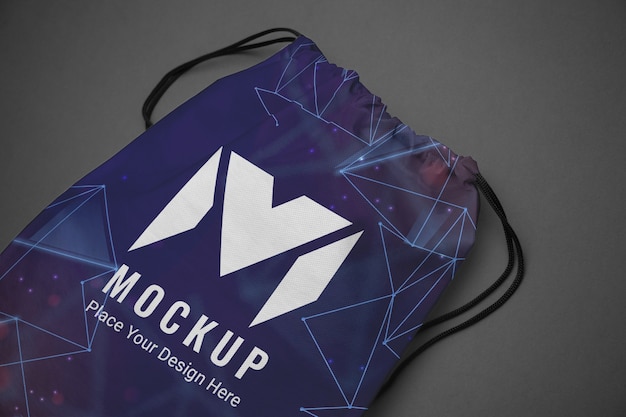 PSD gym sack mock-up design