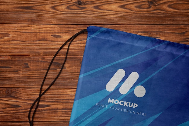 PSD gym sack mockup design