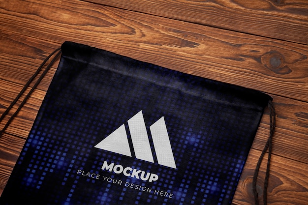 PSD gym sack mockup design