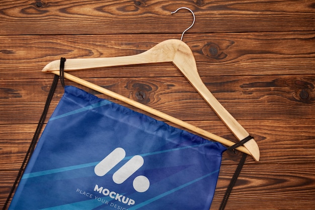 PSD gym sack mockup design