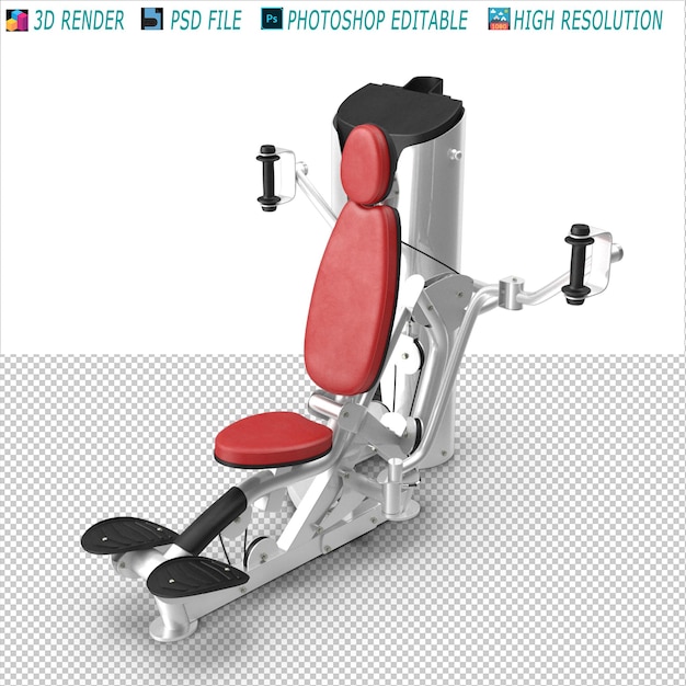 Gym Shoulder Press Machine 3D Render