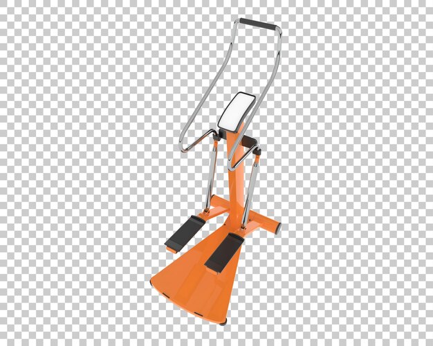 Gym stepper op transparante achtergrond 3d-rendering illustratie