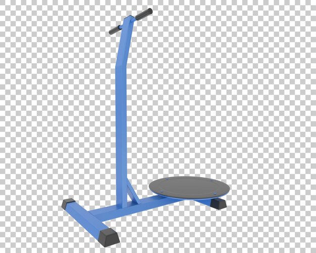 Gym stepper on transparent background 3d rendering illustration