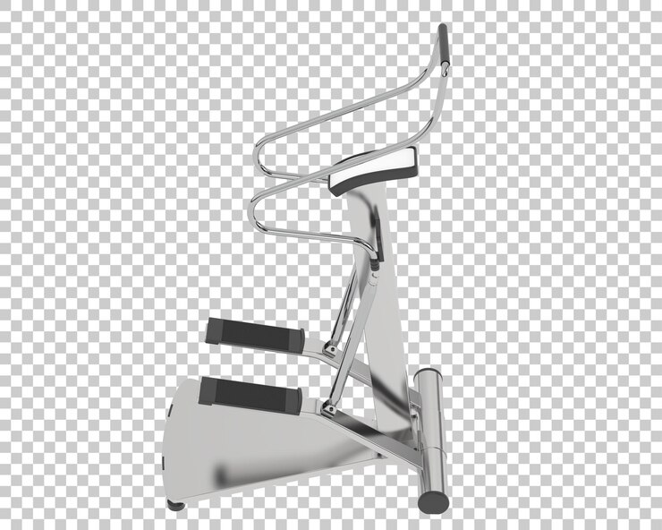 PSD gym stepper on transparent background 3d rendering illustration
