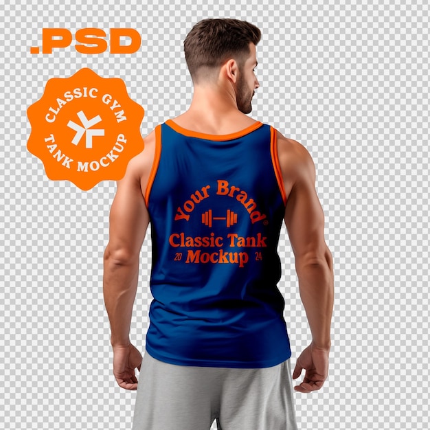 Gym Tank Back Mockup