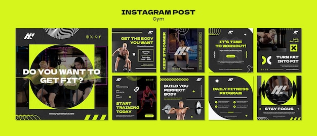 Gym template  design