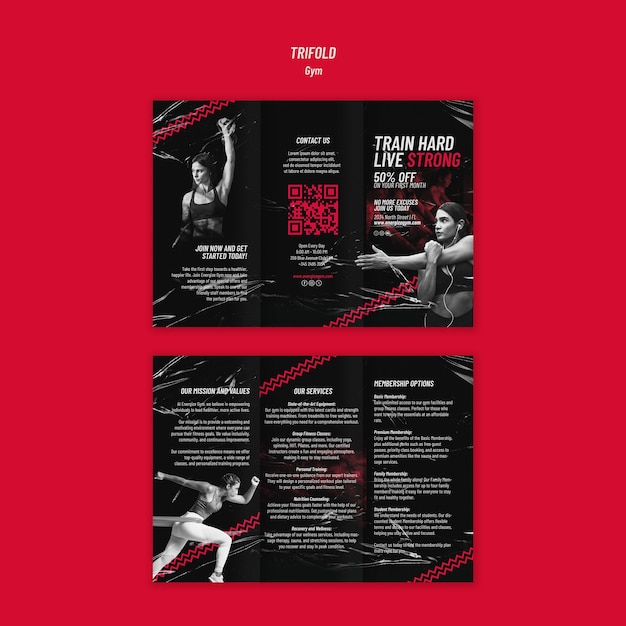 Gym template design