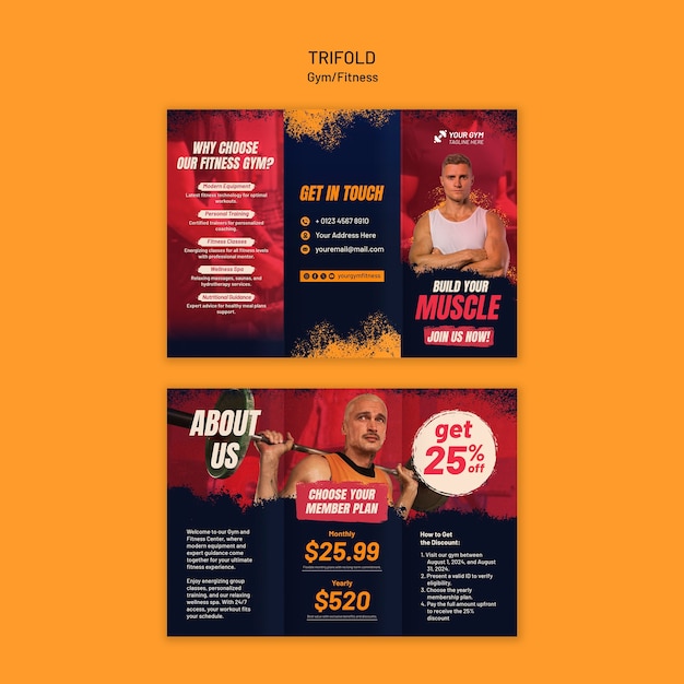 Gym template design
