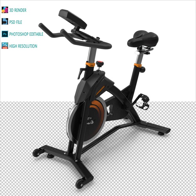 PSD gym walking instrument 3d render psd