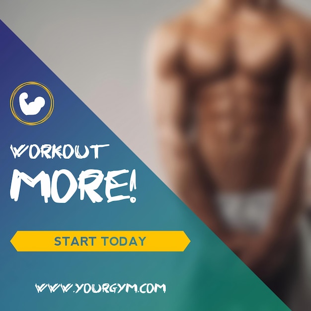 Gym website promotion Instagram story poster