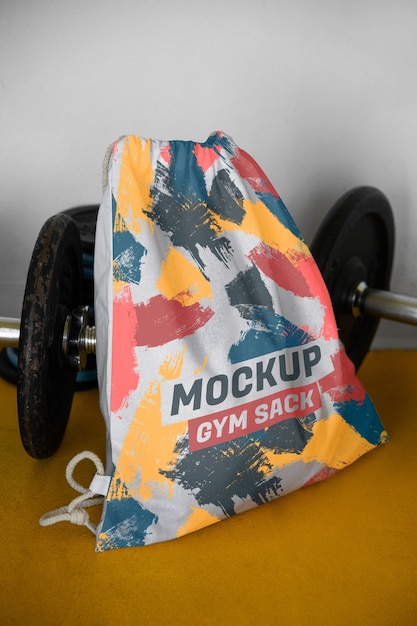 PSD gymsack mockup design