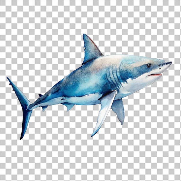 PSD haai waterverf png