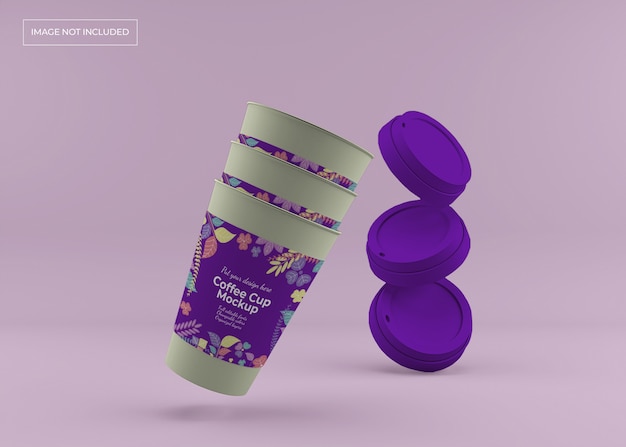 Haal het mockup van de koffiekop weg