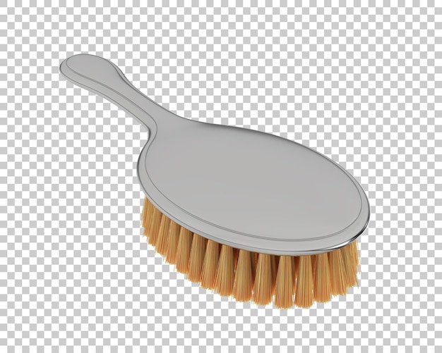 Haarborstel op transparante achtergrond 3d teruggevende illustratie
